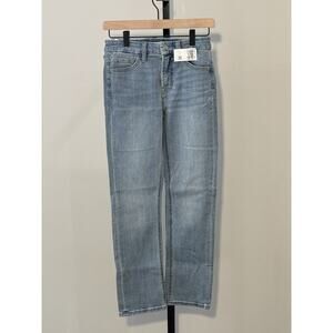 Jen7 by 7 for All Mankind Ankle Straight Jeans w/Released Hem Size 0. Inseam 26”